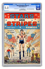 STARS AND STRIPES COMICS #2  MAY 1941 CGC 5.0  OFF-WHITE TO WHITE PAGES.