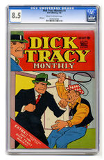 DICK TRACY MONTHLY #1  JANUARY 1948  CGC 8.5  CREAM TO OFF-WHITE PAGES.