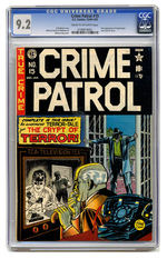 CRIME PATROL #15  DECEMBER 1949 JANUARY 1950  CGC 9.2   CREAM TO OFF-WHITE PAGES.