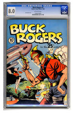 BUCK ROGERS #1  WINTER 1940  CGC 8.0  OFF-WHITE PAGES.