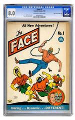 FACE #1  1941  CGC 8.0  OFF-WHITE TO WHITE PAGES  MILE HIGH COPY.