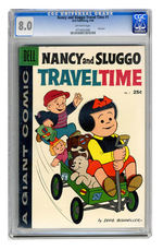 NANCY AND SLUGGO TRAVEL TIME #1  SEPTEMBER 1958 CGC 8.0 OFF-WHITE PAGES.