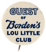 CLUB BUTTON FOR FAMOUS FOOTBALL PLAYER AND COACH LOU LITTLE.