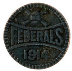 "FEDERALS 1914" LAPEL STUD.