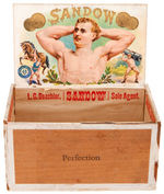 STRONGMAN “SANDOW” VINTAGE CIGAR BOX.