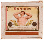 STRONGMAN “SANDOW” VINTAGE CIGAR BOX.