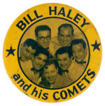 "BILL HALEY AND HIS COMETS" CLASSIC ROCK AND ROLL BUTTON.