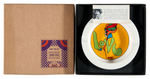 "ASH TRAY DESIGNED BY PETER MAX" BOXED ASHTRAY TRIO.