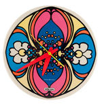 PETER MAX BOXED "DAISY REFLECTION" CLOCK.