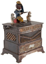 CAT/DOG/MONKEY “ORGAN BANK”1882 CAST IRON MECHANICAL.