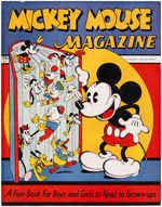 "MICKEY MOUSE MAGAZINE" RARE SIGN.