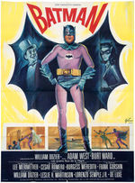 "BATMAN" LARGE & IMPRESSIVE FRENCH MOVIE POSTER.