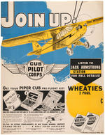 JACK ARMSTRONG WHEATIES "CUB PILOT CORPS" SIGN.