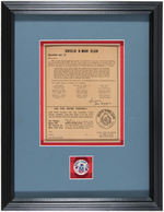 "SHIELD G-MAN CLUB" FRAMED DISPLAY.