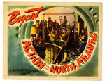 HUMPHREY BOGART “ACTION IN THE NORTH ATLANTIC” LOBBY CARD NEAR SET.