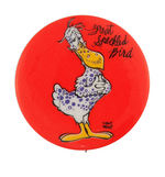 RARE "WALT KELLY" SIGNED BUTTON.