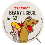 "BEANY & CECIL" RARE PIN-BACK.