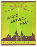 “WXYZ RADIO ARTISTS BALL” LONE RANGER/GREEN HORNET MULTI-SIGNED PROGRAM.