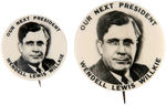 PAIR OF SCARCE "OUR NEXT PRESIDENT WENDELL LEWIS WILLKIE"