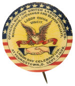 RARE “OFFICIAL BUTTON UNITED LABOR CONGRESS” FROM HAKE COLLECTION.