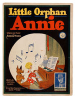 LITTLE ORPHAN ANNIE DOLL & SHEET MUSIC PAIR.