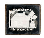 "HARRISON & REFORM" BLACK AND WHITE 1840 SULPHIDE BROOCH PIN.