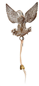 HARRISON AND MORTON JUGATE 1888 MECHANICAL EAGLE LARGE STICKPIN.