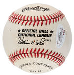 BASEBALL'S 500 HOME RUN CLUB SIGNED BASEBALL TRIO.