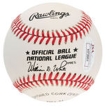 BASEBALL'S 500 HOME RUN CLUB SIGNED BASEBALL TRIO.