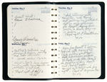 CARL BARKS' PERSONAL 1976 APPOINTMENT BOOK & 1980 DESK DIARY.