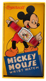 "INGERSOLL - US TIME MICKEY MOUSE WRIST WATCH" BOXED 1947 MODEL.