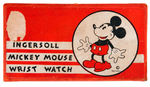 "INGERSOLL MICKEY MOUSE WRIST WATCH" FIRST VERSION IN 1933 CHICAGO EXPOSITION BOX.