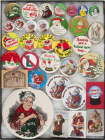 SANTA OR CHRISTMAS THEME 33 ITEMS FROM 1960s TO MODERN DAY.