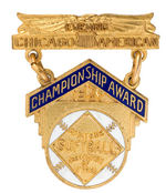 CHICAGO NEWSPAPER SPONSORED "1937 CHAMPIONSHIP AWARD/AMATEUR SOFTBALL ASSOC. OF AMERICA" MINT BADGE.