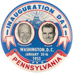 "INAUGURATION DAY PENNSYLVANIA" IKE/NIXON JUGATE.