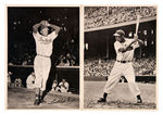 "WORLD CHAMPION CLEVELAND INDIANS 1949 AUTOGRAPHED ACTION PHOTOS" SET W/ENVELOPE.