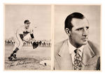 "WORLD CHAMPION CLEVELAND INDIANS 1949 AUTOGRAPHED ACTION PHOTOS" SET W/ENVELOPE.