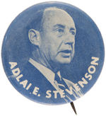 RARE ADLAI E. STEVENSON PORTRAIT BUTTON FROM 1960 ISSUED IN OREGON.