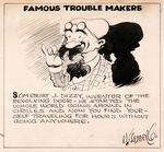 RUBE GOLDBERG “CARTOON FOLLIES OF 1927” DAILY COMIC STRIP ORIGINAL ART.