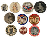 BRITISH ROYAL FAMILY TEN BUTTONS SPANNING QUEEN VICTORIA TO PRINCE OF WALES C. 1919.