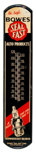 "BOWES SEAL FAST AUTO PRODUCTS" THERMOMETER.