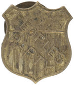 "PEOPLES PARTY" 1892 BRASS LAPEL STUD IN SUPPORT OF WEAVER.