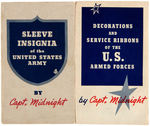 CAPTAIN MIDNIGHT PAIR OF WWII FOLDERS PLUS HIS "DISTINGUISHED SERVICE RIBBON."