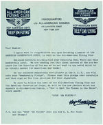 HOP HARRIGAN AMERICAN OBSERVATION CORPS KIT WITH LAFAYETTE STREET ADDRESS.