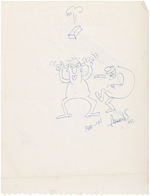 SERGIO ARAGONÉS COMIC BOOK CONVENTION SKETCH TRIO.