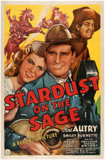 GENE AUTRY "STARDUST ON THE SAGE" MOVIE POSTER TRIO.