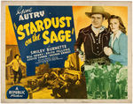 GENE AUTRY "STARDUST ON THE SAGE" MOVIE POSTER TRIO.