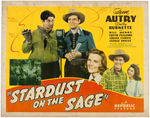 GENE AUTRY "STARDUST ON THE SAGE" MOVIE POSTER TRIO.