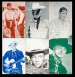 EXTENSIVE GROUP OF WESTERN STARS EXHIBIT CARDS.