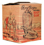 ROY ROGERS CAST METAL BOOK BANKS WITH BOX.